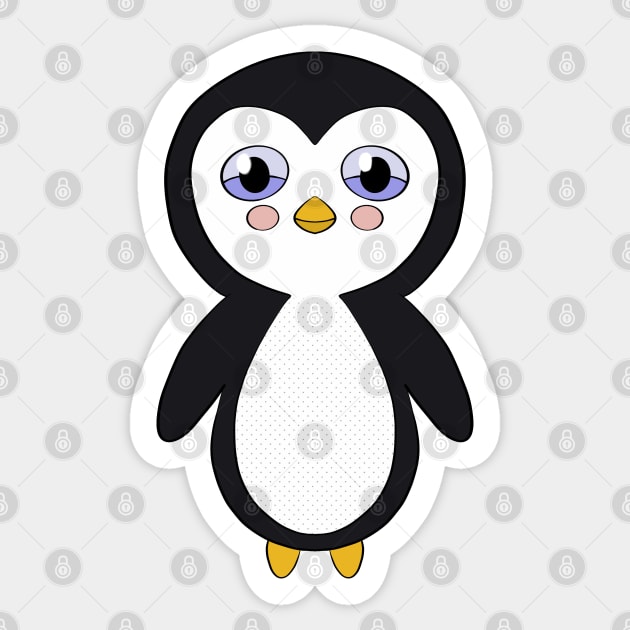 A Cute Penguin Sticker by DiegoCarvalho